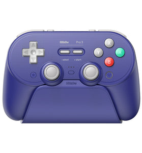 8Bitdo Pro 3 Tri-mode Gaming Controller with Charging Dock Hall Effect Triggers TMR Joystick for Switch 2 PC Steam Android iOS Gaming Gamepad