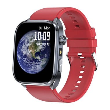 ET572 2.0-inch HD ECG PPG LED Flashlight Mini Physical Examination AI Intelligent Q&A bluetooth Call Heart Rate Blood Pressure Blood Oxygen Monitor Sleep Monitoring Blood Glucose Blood Components Measurement HRV Function IP68 Waterproof Smart Watch