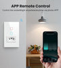 Brazil Standard Tuya Zigbee3.0 Smart Wall Light Switch with Socket 4X2 Glass Panel Light Switch Smart Life Voice Control Via Alexa Google Home