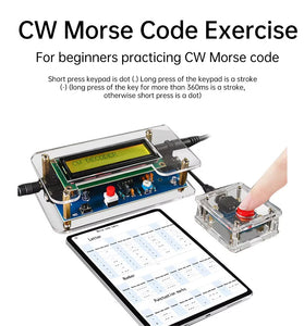CW Morse Code Decoder Component Transmitter Circuit Board Soldering Practice DIY Kit