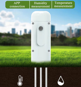 Tuya Smart For Zigbee Soil Tester Temperature and Humidity Meter Waterproof Moisture Garden Irrigation Home Assistant