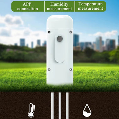 Tuya Smart For Zigbee Soil Tester Temperature and Humidity Meter Waterproof Moisture Garden Irrigation Home Assistant