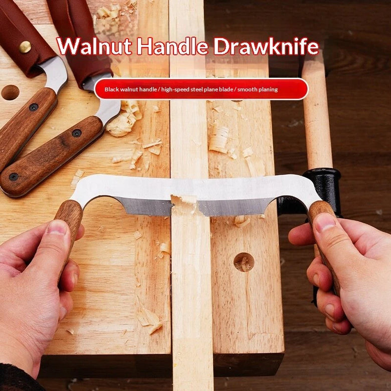 High Speed Steel Woodworking Scraper Black Walnut Handle Multi Size Blade Thickness 4.7mm Sharp Cutting Tool Wood Shaving Knife