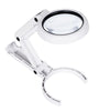 Handheld Portable Foldable Lamp Illuminated Magnifier 5X 11X Magnifying Table 8 LED Lights Loupe Magnifier Screen for Newspaper