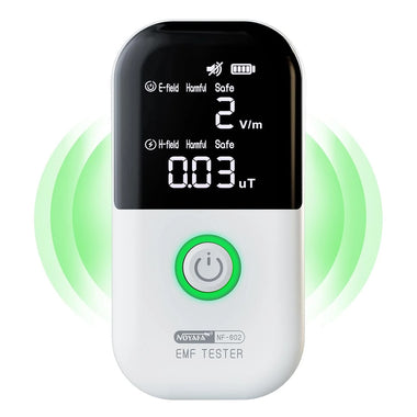 NOYAFA Upgraded EMF Meter Rechargeable Electromagnetic Field Radiation probe with High Precision LCD Display for Home Office Ghost Hunting WiFi 5G Signals 700mAh Battery