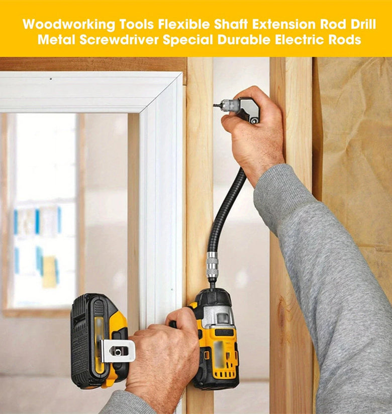 Right Angle Flex Shaft Drill Extension Attachment 90 Degree Adjustable Flexible Bits Screwdriver Adapter Woodworking Tools