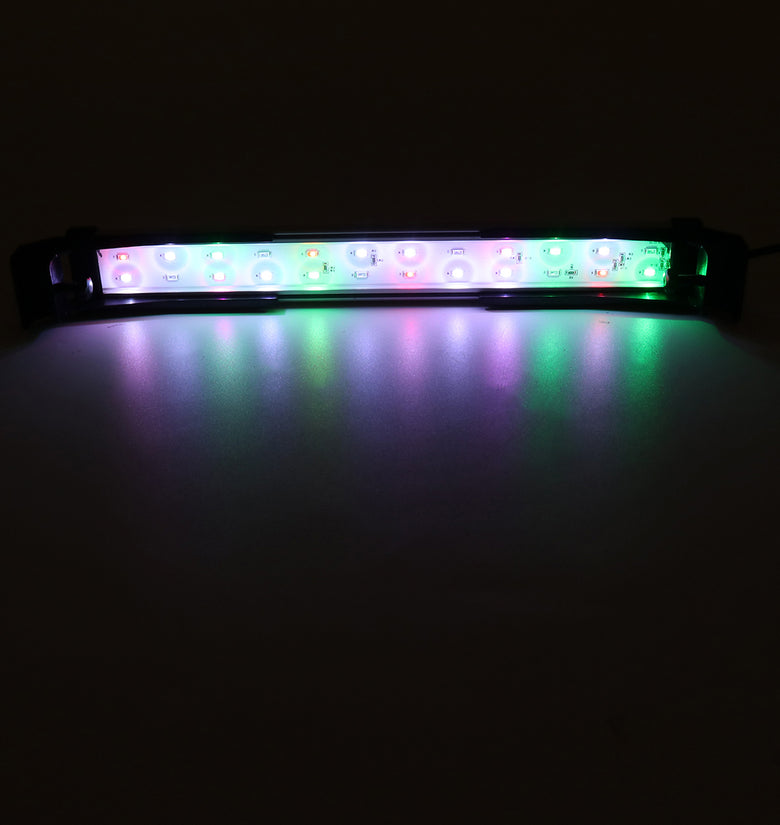 Aquarium Fish Tank Light with 32cm LED Strip, 2 Modes, and Double Drainage for Water and Grass - 32CM 24LED RGB Modes Lamp