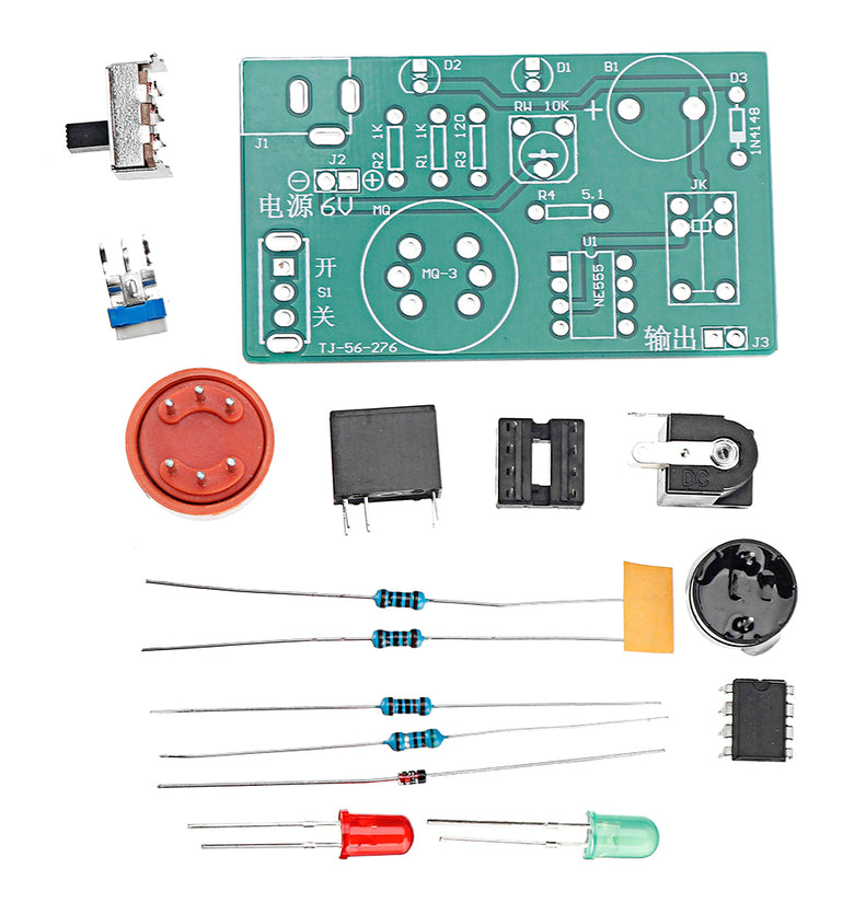 Alcohol Tester Kit MQ-3 Detection Sensor Module Welding Training DIY parts