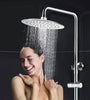 10'' Round High Pressure Rainfall Shower Head 9.6L/min Self-cleaning Nozzles