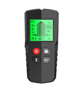 5-in-1 Stud Finder Wall Scanner with Backlit Display - Accurately Detect Wood Metal Studs Live AC Wires Enhanced Depth Detection Essential Tool for Home Improvement and Construction