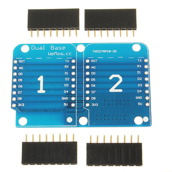 Double Socket Dual Base Shield For D1 Mini NodeMCU ESP8266 DIY PCB D1 Expansion Board