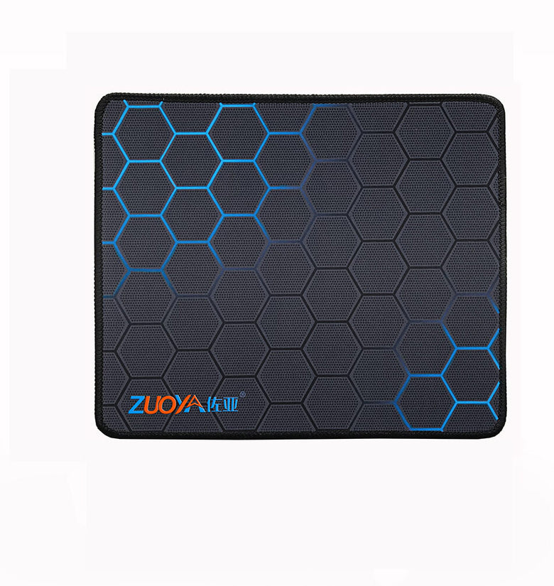 ZOUYA Black Gaming Mouse Pad Large Size Lockrand Natural Rubber Keyboard Pad Table Mat Honeycomb Pattern Desktop Protective Mat