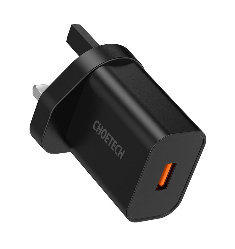 CHOETECH Q5003 18W QC 3.0 Quick Charge USB Port Wall Charger for Smartphone Tablet Laptop