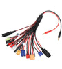 20 in 1 Multifunction Charger Cable 4mm Banana Pklug to XT60 XT90 EC3 EC5 Tamiya  for B6 B6AC PL6 PL8 Charger