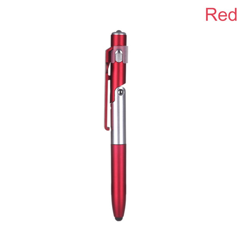 10Pcs 4-in-1 Ballpoint Pen Folding Screen Stylus Touch Pen Capacitive Pen with LED For Tablet Cellphone School Office