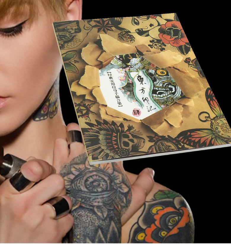 Traditional Chinese Traditional Elements Of 108 Pages Of Tattoo Design Flash Book