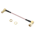 10CM RG316 RP-SMA Male to SMA Female/RP-SMA Female Right Angle RF Adapter Cable Extension Cord for RC Model RC Drone