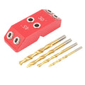 Aluminum Alloy Pocket Hole Jig 30 45 90 Degree Angle 4 Sizes Drill Jig Dowel Hole Punch Locator Drill Guide for Woodworking Deck Stair Handrail