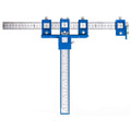 Adjustable Cabinet Hardware Jig Woodworking Hole Punch Locator Drill Guide for Installation of Handles Knobs on Doors and Drawer For Woodworking