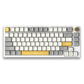 Ajazz AK816 Mechanical Keyboard 81 Keys PBT Sublimation MDA Profile Keycaps Triple-Mode bluetooth 5.0+2.4G Wireless+Type-C Wired Gasket Hot-Swappable Gateron G Yellow Pro Switch Anti-Ghosting RGB Backlit Gaming Keyboard
