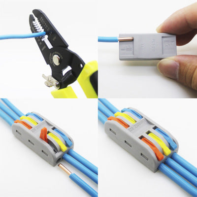 PCT-3 3Pin Colorful Docking Connector Electrical Connectors Wire Terminal Block Universal Electrical Wire Connector