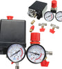 Air Compressor Pressure Valve 180PSI Gauges Regulator Pump Control Switch