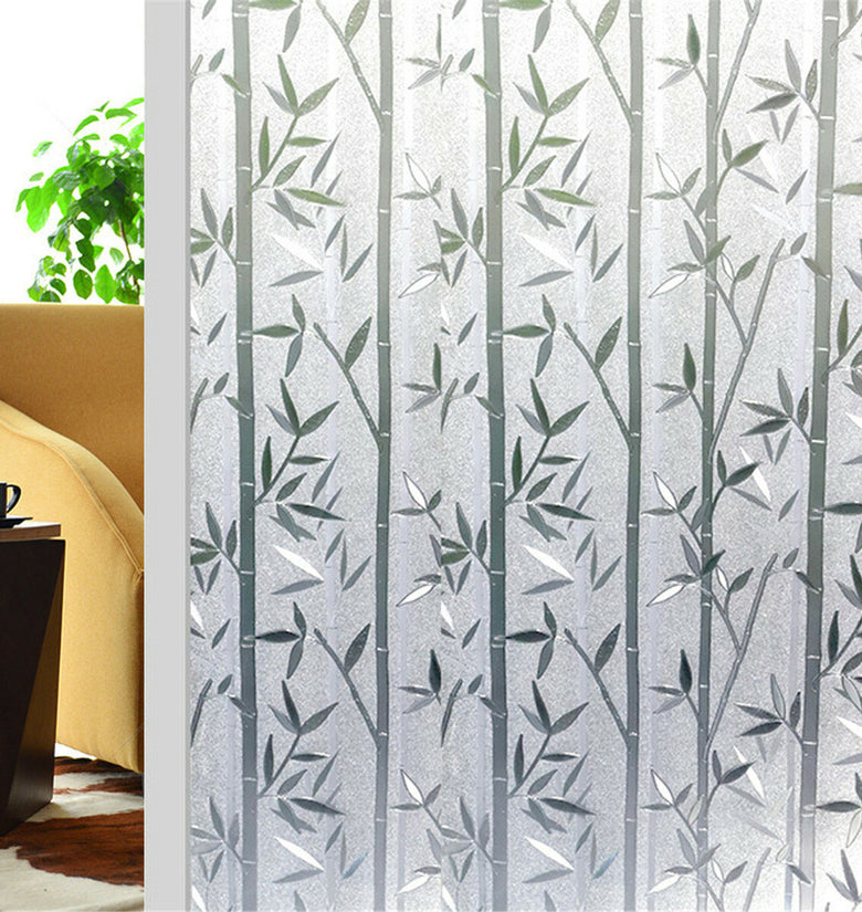 60 x 200cm Waterproof PVC Frosted Glass Window Film Cover Window Privacy Bedroom Bathroom Self Adhesive Decorative Stickers