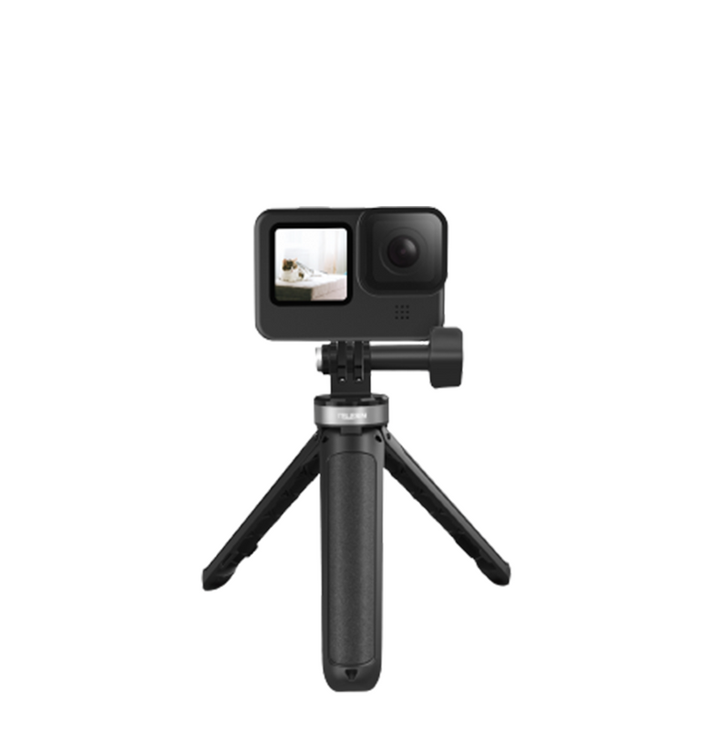 TELLESIN Live Foldable Desktop Mini Tripod for Gopro Sports Camera