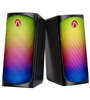 [4 Speakers] AirAux AA-GCR3 10W Computer Speaker 4 Units 2.0 Channel HiFi Stereo bluetooth V5.0 AUX Input RGB Light Desktop Soundbox
