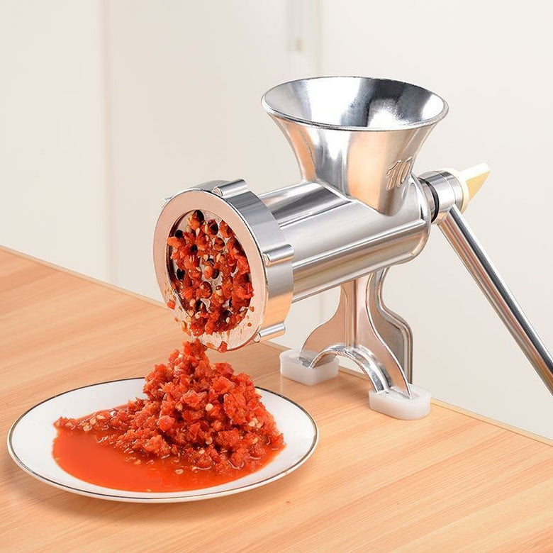 TB12 Meat Grinder Sausage Filler Stainless Steel Manual Filling Machine for Pork Beef Fish Chicken Rack Pepper