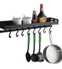 Aluminum Black Rack Storage Multifunctional Shelf Rack Organizer Arrangement for Home Kitchen Counter
