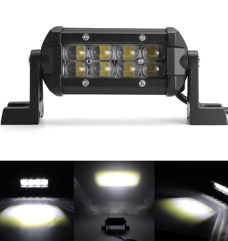 4'' Inch 6000K LED Work Light Bar 2-Row Spot / Flood Lamps Car Offroad SUV Truck
