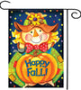 28"x40" Happy Smile Fall Scarecrow Welcome House Garden Flag Yard Banner Decorations