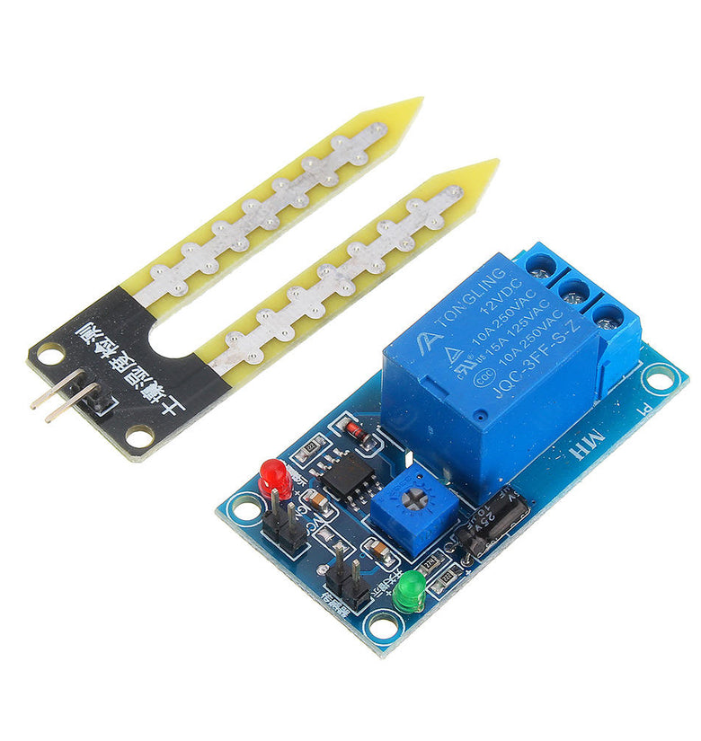 Soil Moisture Humidity Sensor Module That Automatically Waters With 5pcs DC 12V Relay Controller - Watering