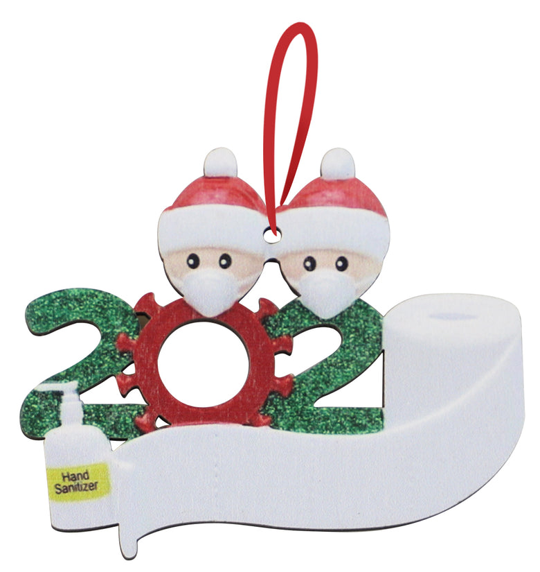 Christmas Hanging Ornaments Decorations Inflatable Santa for Christmas Tree Home Decor Child Gifts 2020 Customized Tree Pendants DIY Creative Gift