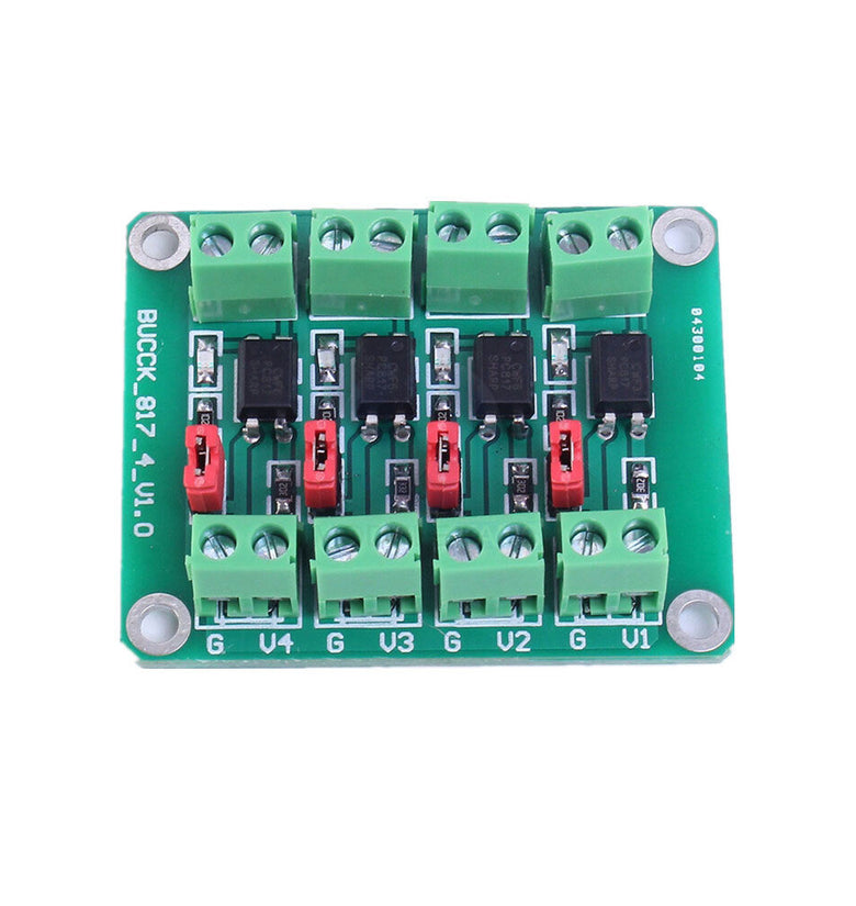 PC817 2-way/4-way Optocoupler Isolation Board Voltage Control Converter Adapter Module Drives Optical Isolation Module