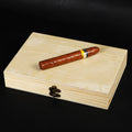 Wooden Cigar Box Portable Rectangular Natural wood packing Storage Case Gift