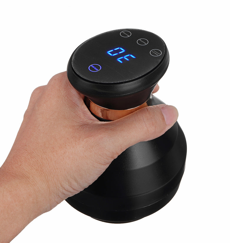 12 Gear Electric Cupping Massage Heating Guasha Suction Scraping Massager Screen Touch Body Slim Physiotherapy Cupping Device Electric Massager