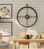 Art Hanging Clock Vintage Creative Round Metal Iron  Home Office Wall Xmas Decoration