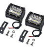 AMBOTHER 2PCS Tri ROW 4 Inch 9-32V 20 LED Work Light Bar Flood Spot Beam Offroad SUV Driving Truck ATV UTV Boat Fog Lamp Waterproof