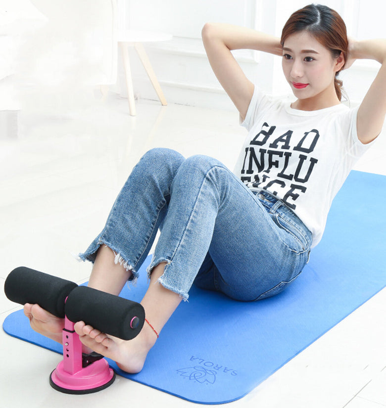Adjustable Sit Up Assistant Bars Abdominal Core Fitness Workout Stand Portable Situp Suction Home Gym Exercise Tools