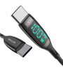 [4 Packs] BlitzWolf BW-TC23 100W 5A LED Display Type-C to Type-C Cable PD3.0 PPS QC4.0+ QC3.0 Fast Charging Data Transfer Cord Line 3ft Long For Samsung Galaxy S22 Note 20 For iPad Pro 2021 MacBook Air