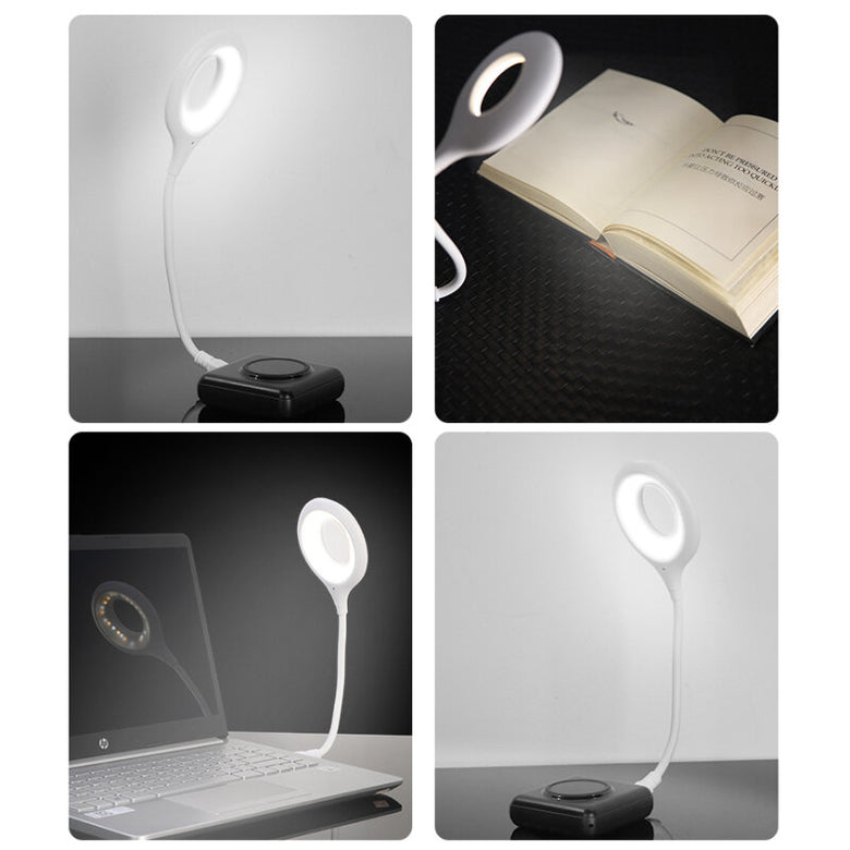 USB Intelligent Voice Control Night Light 3 Color Temperatures Voice Activated Mini Portable Ambient Light