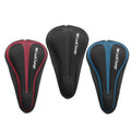 CoolChange Soft Breathable Bike Saddle Cushion Cover Shookproof Silicone Seat Pad For Road Bicycle MTB Bikes