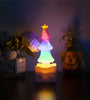 DC5V USB 4.7W 5 Modes Crystal Salt Stone Christmas RGB Tree Shape 73 LED Bulb Festival Gift Party Night Light
