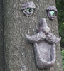 Laughing Tree Face Garden Statue Home Decor Outdoor Courtyard for Outdoor Landscape Plants Decor