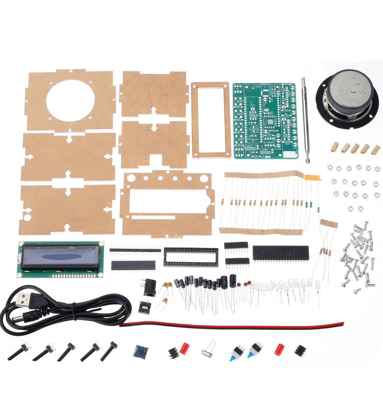 Geekcreit DIY Radio Electronic Kit Parts 51 Single-chip FM Digital Sound Machine