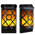 Outdoor Solar Garden Flame 96LED Light Flame Flickering Effect Outdoor Wall Lamp Waterproof