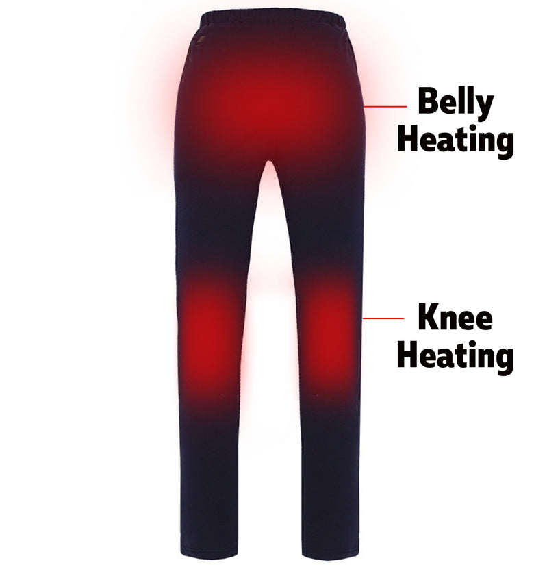 USB Electric Heated Pants Ladies Womens Warm Heating Base Layer Elastic Trousers