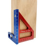 Aluminum Alloy 45/90 Degree Woodworking Square Protractor Miter Triangle Drawing Line Ruler Layout Height Gauge